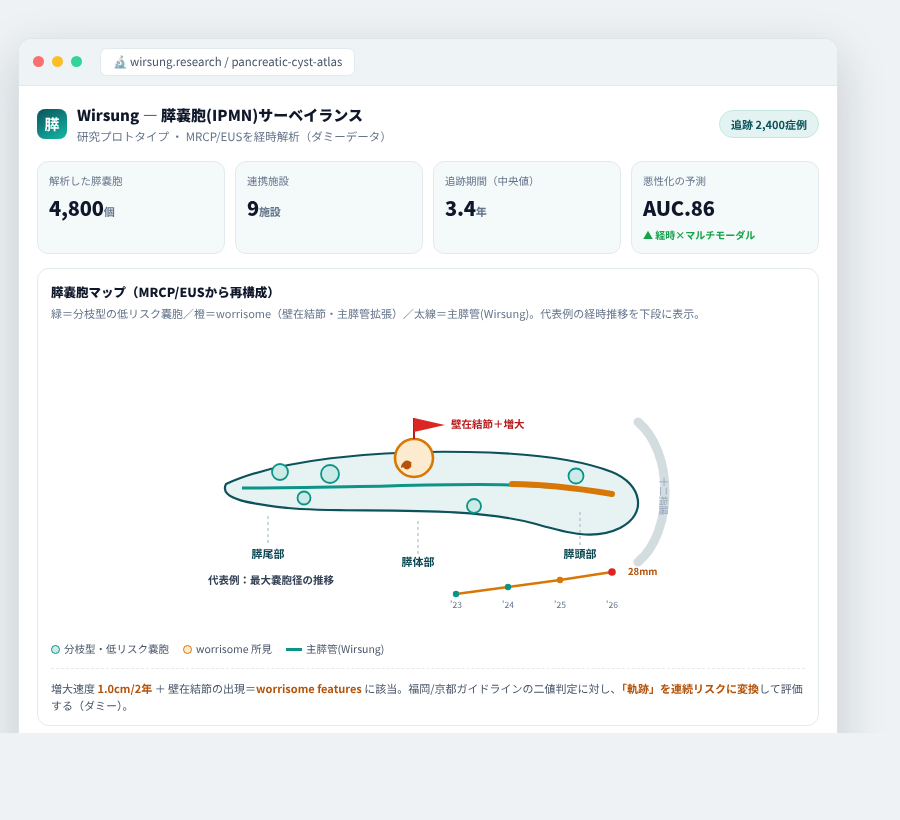 Wirsung の完成イメージ